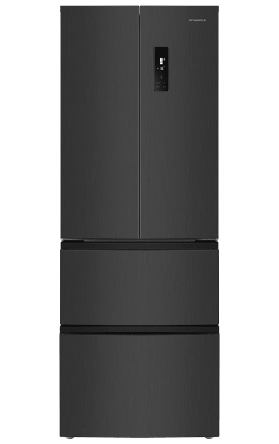 Многокамерный холодильник Maunfeld MFF180NFSBE01 No frost, черный фото 1