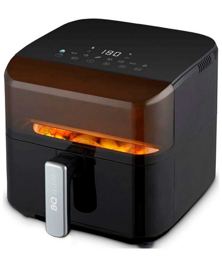 Аэрогриль BQ GR2001, дисплей, объем чаши 4 л, 8 режимов, черный фото 1