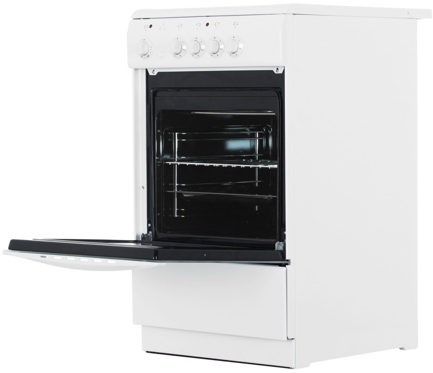 Электроплита De luxe 506004.04 эс 50 см, 54 л, 4 конфорки, белый фото 6