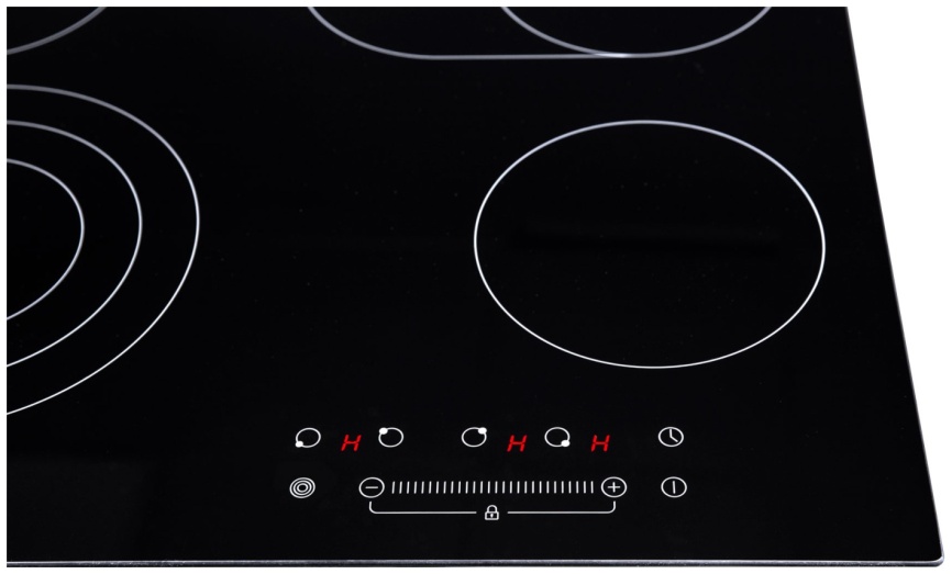 Электрическая варочная панель Zigmund & Shtain CN 38.6 B 59 см, 4 конфорки стеклокерамика, черный фото 3