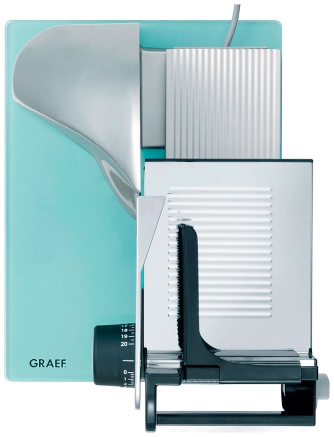 Ломтерезка Graef Classic C22 silber metallic TWIN, регулировка толщины нарезки, замок от детей фото 3