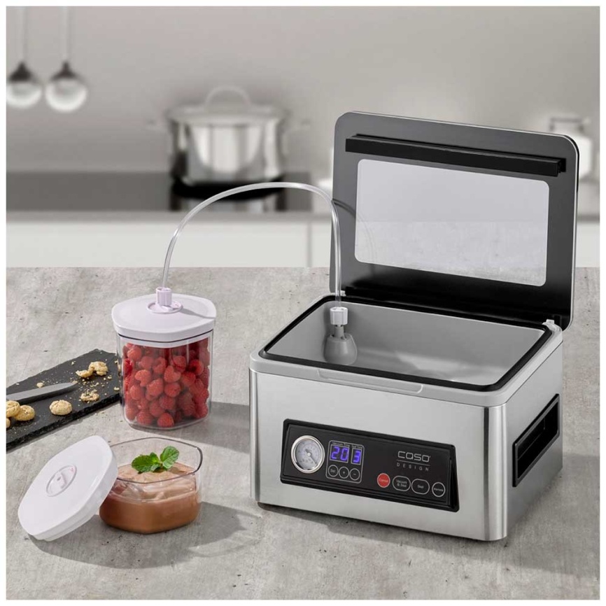Вакуумный упаковщик Caso VacuChef 50, дисплей, 70 л/мин, 300 Вт фото 8
