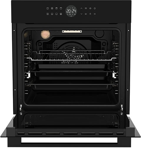 Электрический духовой шкаф Haier HOX-T08AMTB 59 см, 76 л, гриль и конвекция, черный фото 3