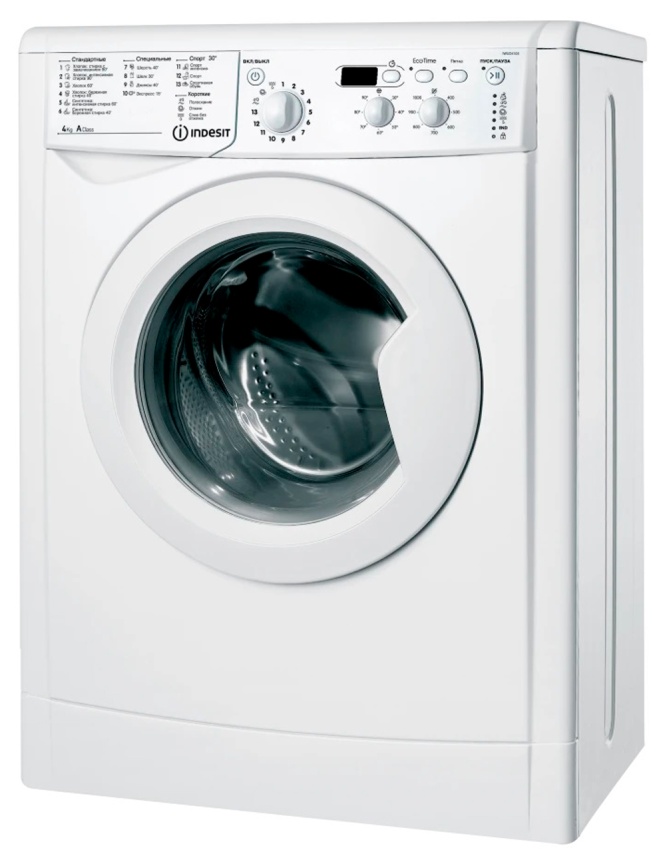 Стиральная машина Indesit IWUD 4105 (CIS) автомат 4 кг, белый фото 1