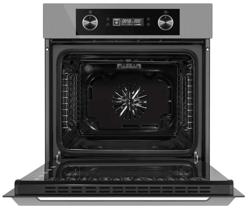 Электрический духовой шкаф Maunfeld AEOH60102S 59 см, 60 л гриль конвекция, серебристый фото 3