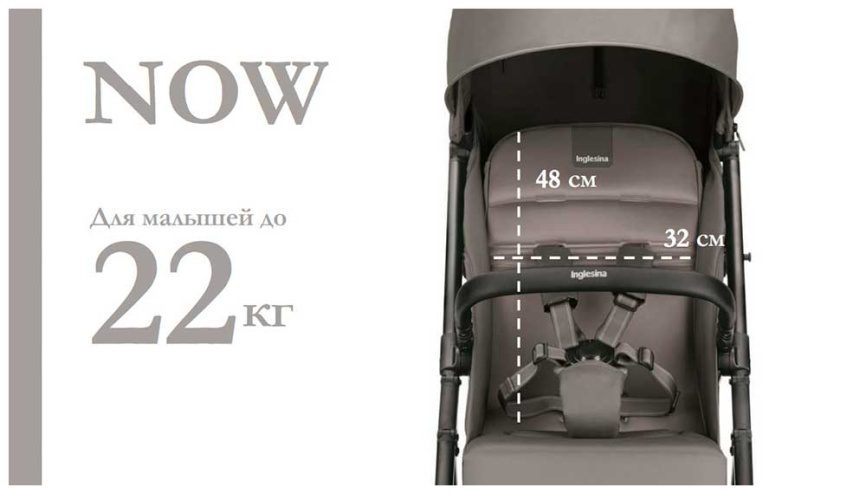 Прогулочная коляска Inglesina Now Snap grey AG84P0SNGRU фото 7