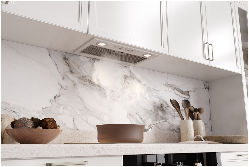 Вытяжка Elikor 52П-400-П3Д, врезной блок, белый/белый фото 10