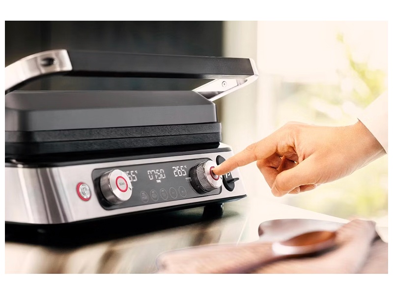 Электрогриль  Braun CG9160, дисплей, съемные пластины, антипригарное покрытие фото 6