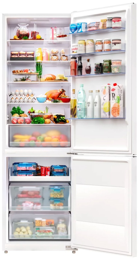 Двухкамерный холодильник LEX LKB201WIDMax No frost, белый фото 3