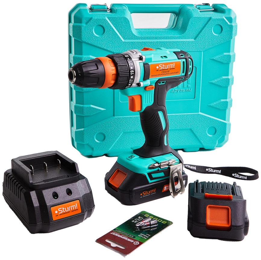 Дрель-шуруповерт Sturm! CD3618T фото 7