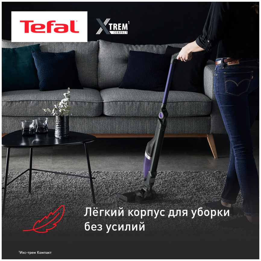 Беспроводной вертикальный пылесос Tefal XTREM Compact 2-в-1 TY1238WO фото 10