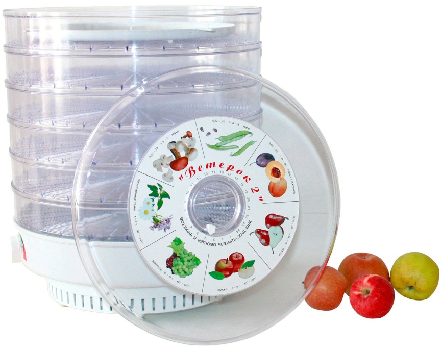 Сушилка для овощей и фруктов Ветерок 2У (6 поддонов, прозрачный) фото 2