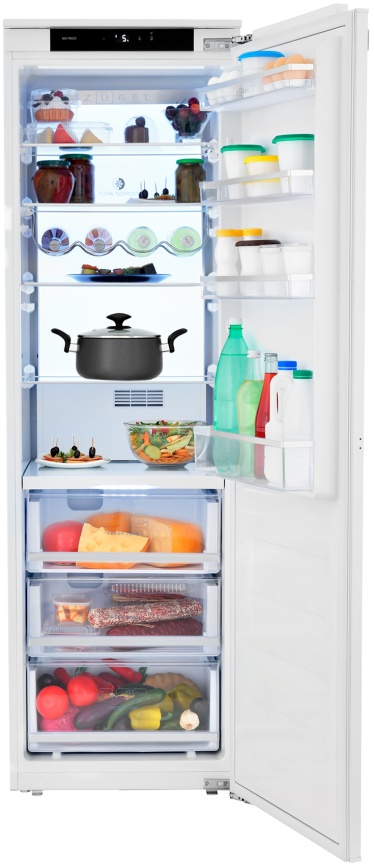 Встраиваемый однокамерный холодильник Zugel ZRI1750NF No frost, белый фото 1