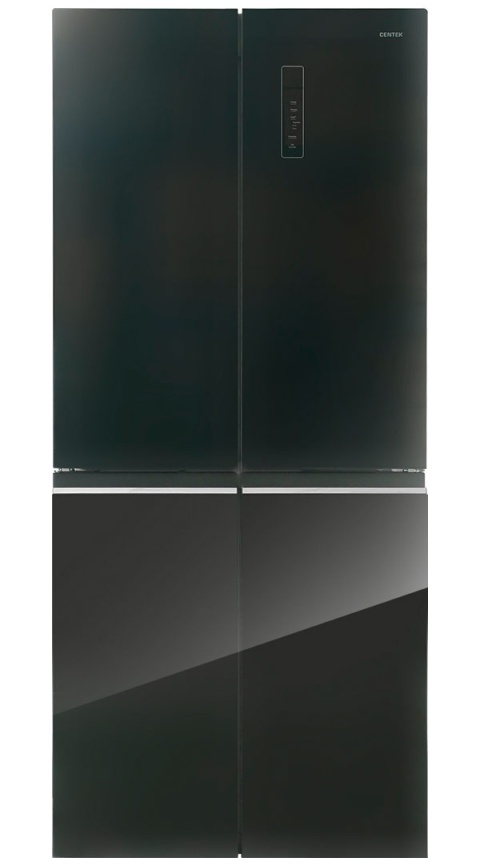 Многокамерный холодильник Centek CT-1744 NF Black Glass No frost, черный фото 1