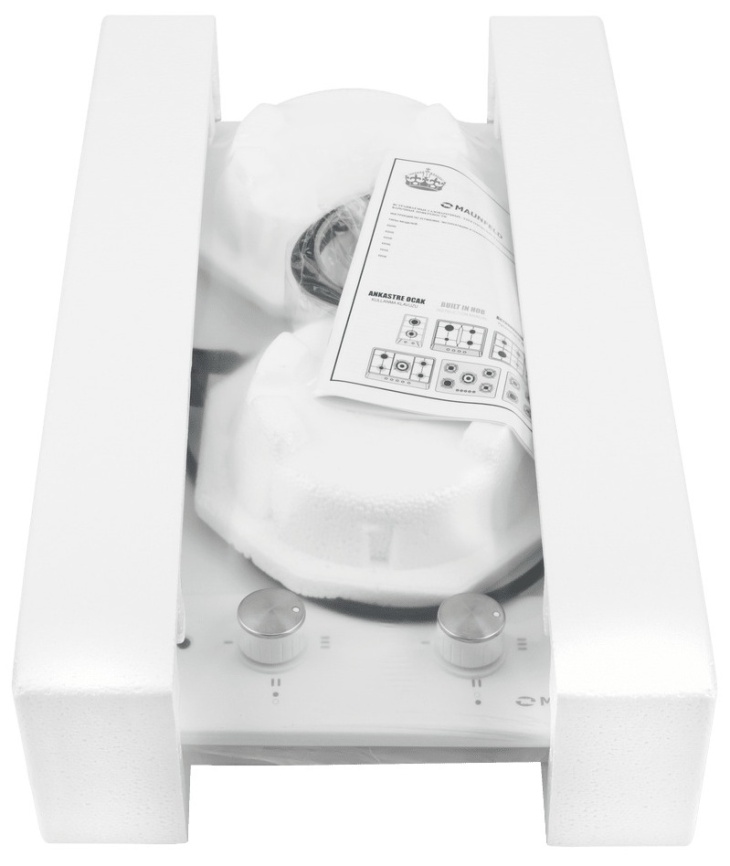 Электрическая варочная панель Maunfeld EEHE.32.4W 29 см, 2 конфорки эмаль, белый фото 9