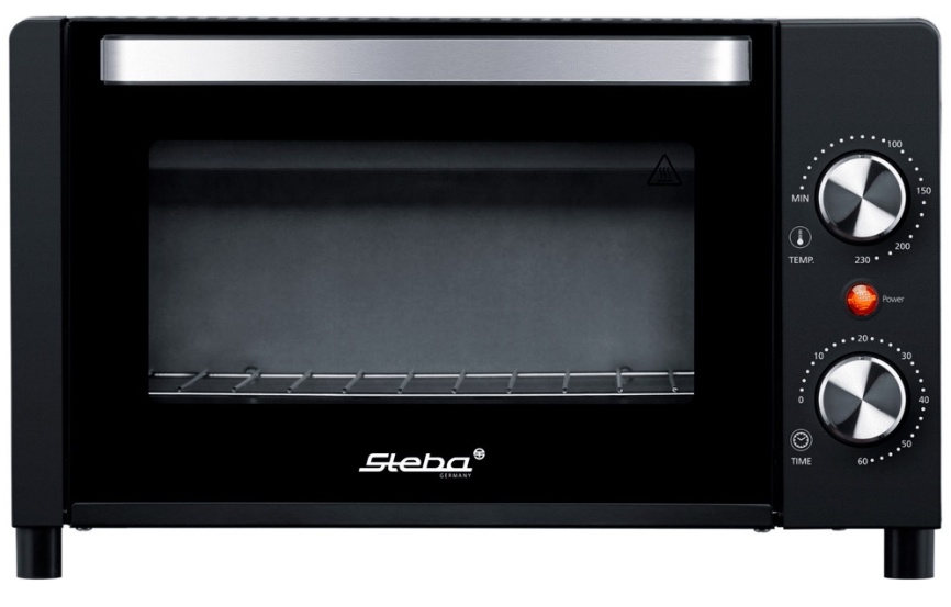 Электропечь Steba KB A9, мощность 1050 Вт, таймер, объем 9 л, черный фото 2