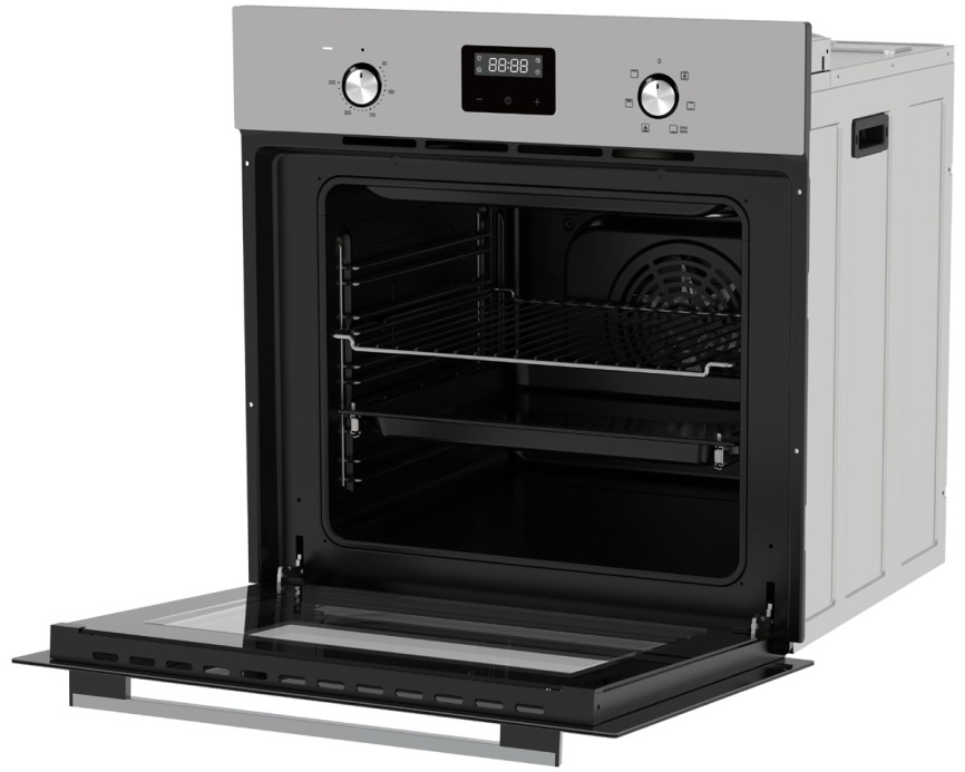 Электрический духовой шкаф Candy COXP06TBX 59 см, 62 л гриль конвекция, серебристый фото 5