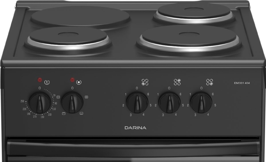 Электроплита Darina S ЕM 331 404 At 50 см, 3 конфорки, антрацит фото 2