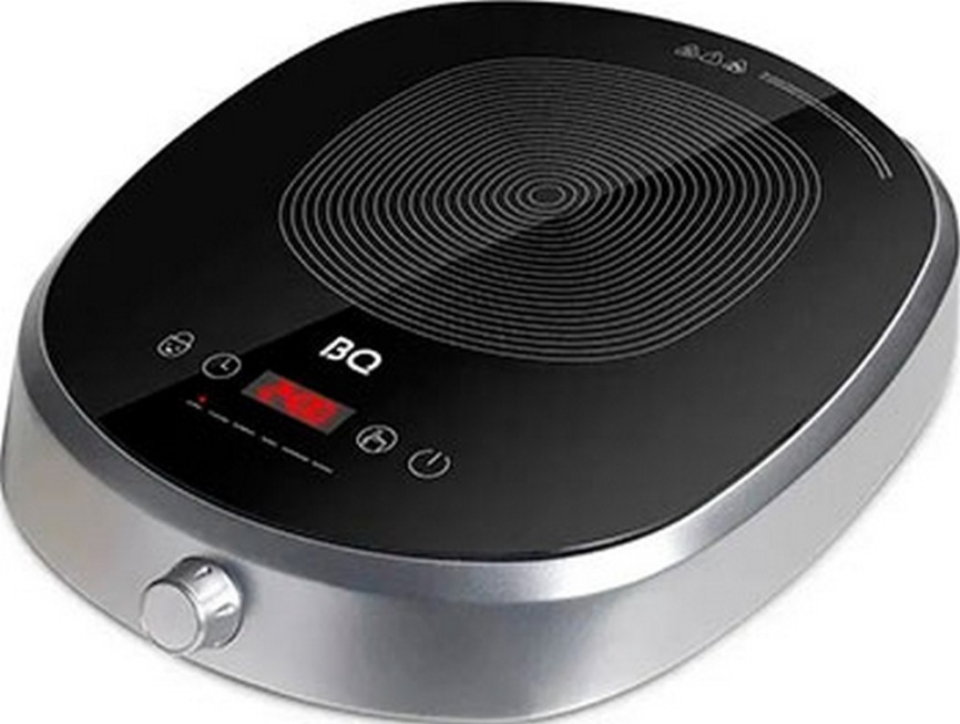 Настольная плита BQ HP121SS 29 см, 1 конфорка, серый фото 1
