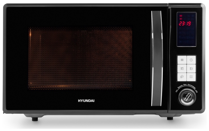 Микроволновая печь - СВЧ Hyundai HYM-D3009, 23 л, 800 Вт, черный фото 3