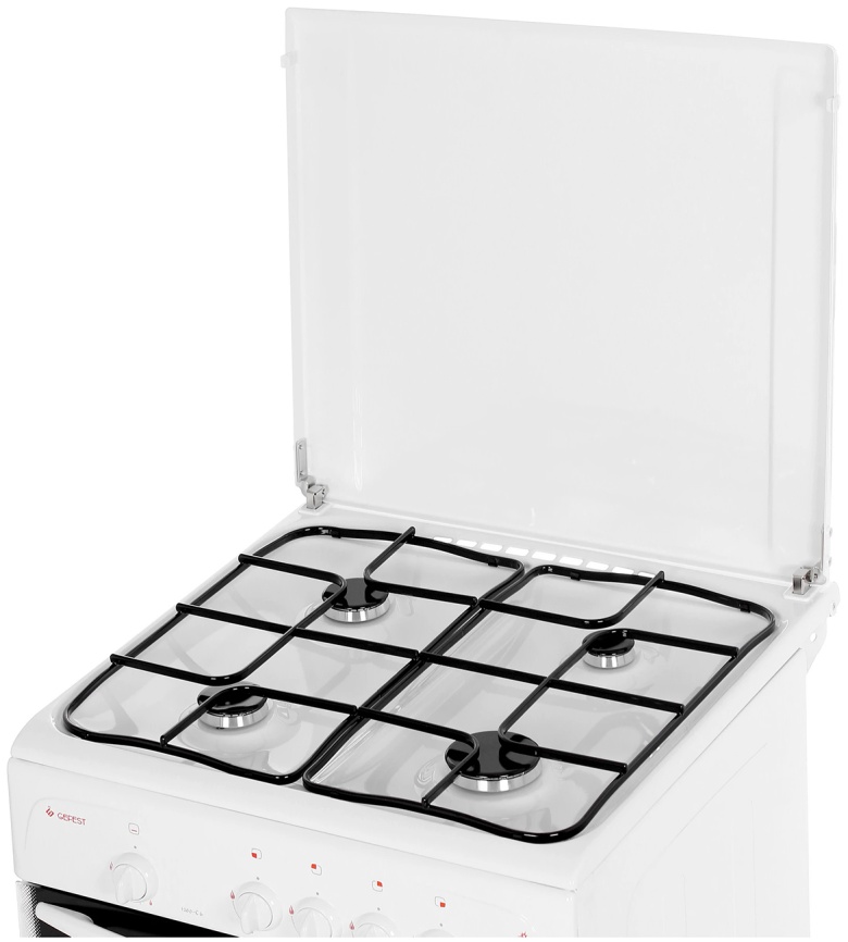 Газовая плита Gefest Брест 1200 C6 60 см, 63 л, 4 конфорки, белый фото 3