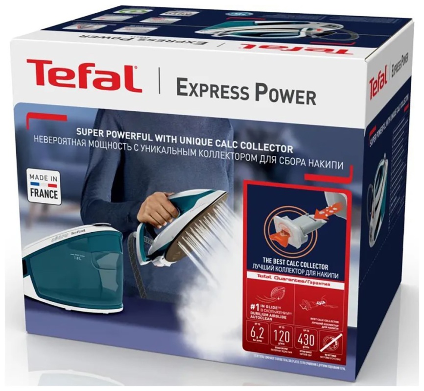 Парогенератор Tefal Express Power SV8111E0, белый/голубой фото 12