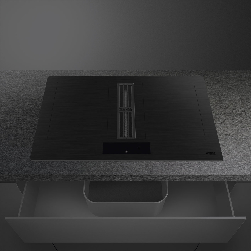 Варочная поверхность со встроенной вытяжкой Smeg Smeg HOBD382MB2 фото 3