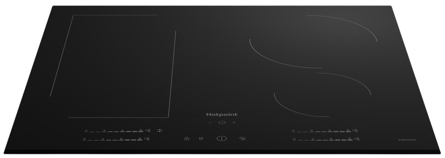 Электрическая варочная панель Hotpoint HS 1560B BF 58 см, 4 конфорки стеклокерамика, черный фото 4