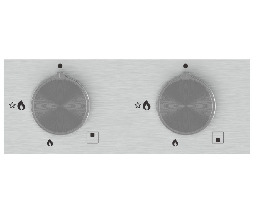 Газовая варочная панель Candy CHXM32CX 29 см, 2 конфорки электроподжиг, серебристый фото 4