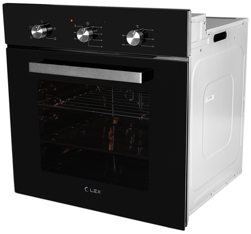 Электрический духовой шкаф LEX EDM 042 BL 59 см, 62 л, гриль, черный фото 3