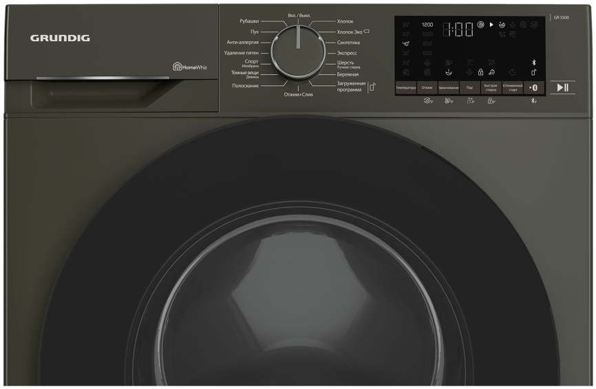Стиральная машина Grundig GW5P56H21A 6,5 кг, темно-серый фото 4