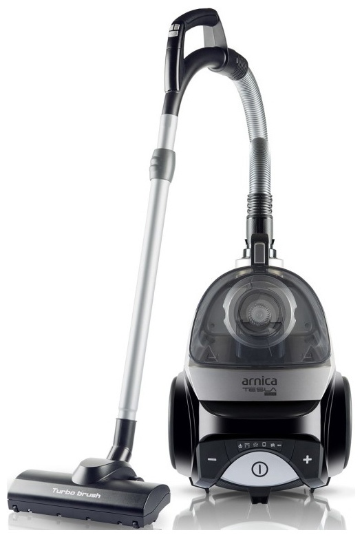 Пылесос напольный Arnica Tesla Premium с циклонным фильтром, серебристый фото 1