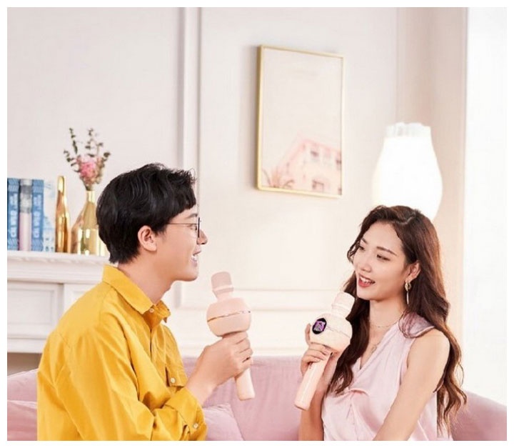 Караоке-микрофон с динамиком Divoom StarSpark розовый (41000009687) фото 8