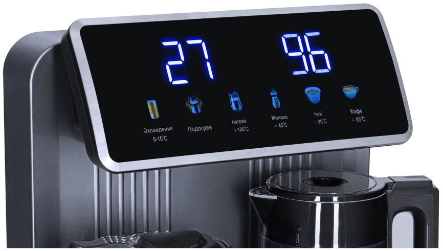 Тиабар Ecotronic TB35-LFR dark grey, с чайным столиком, с холодильником, напольный (ETK12698) фото 5