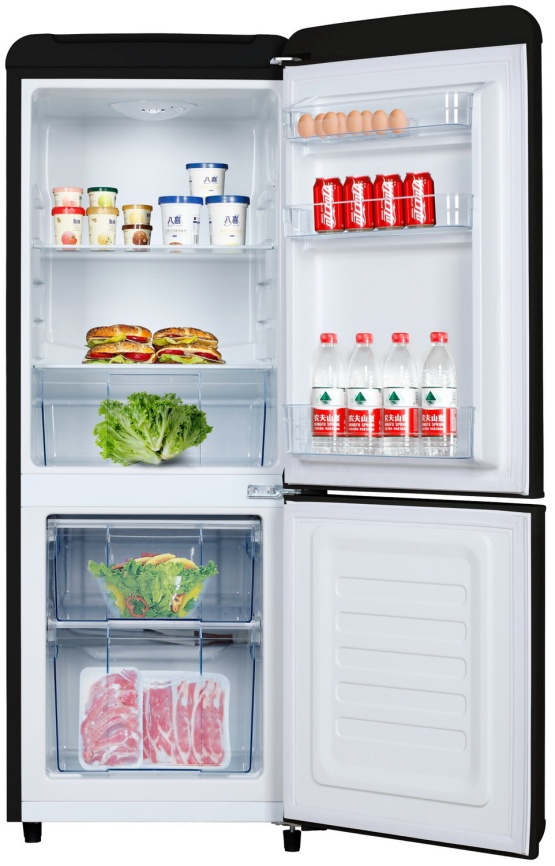 Двухкамерный холодильник Tesler RB-107, черный фото 9