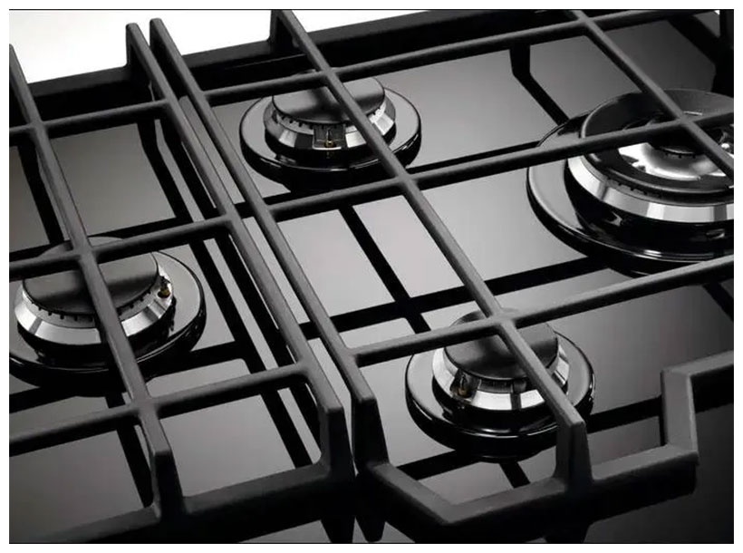 Газовая варочная панель Electrolux KGG6456K 59 см, 4 конфорки, черный фото 3