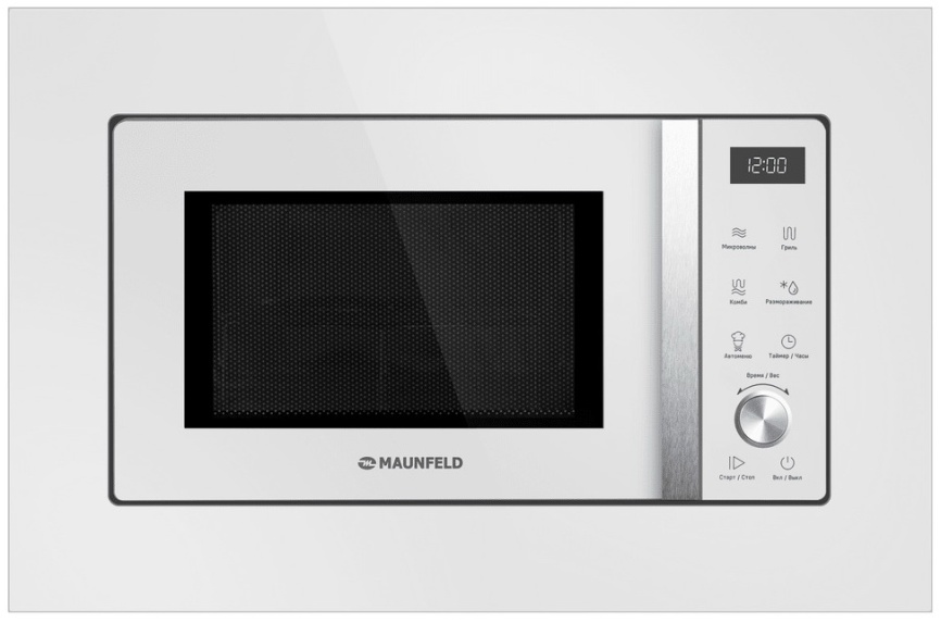 Встраиваемая микроволновая печь СВЧ Maunfeld JBMO1225FSGW02 фото 1