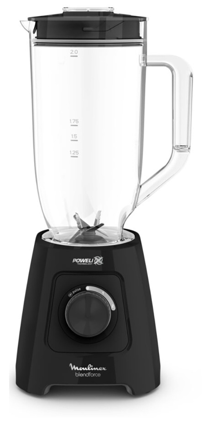 Блендер стационарный Moulinex Blendforce LM458810, черный фото 1