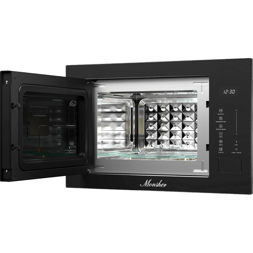 Встраиваемая микроволновая печь MONSHER MONSHER MMH 1025 Noir фото 4