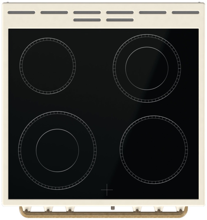 Электроплита Gorenje GECS6B70CLI 60 см, 71 л, 4 конфорки, бежевый фото 5