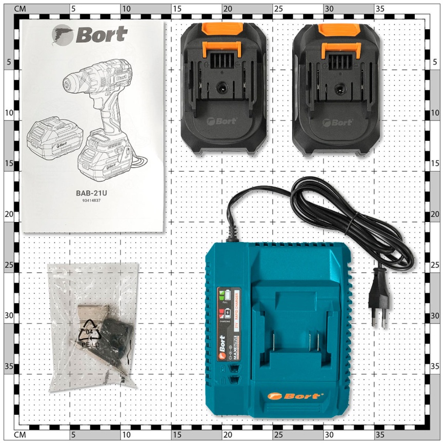 Дрель-шуруповерт аккумуляторная Bort ударная, BAB-21U (2x4А.ч) фото 10