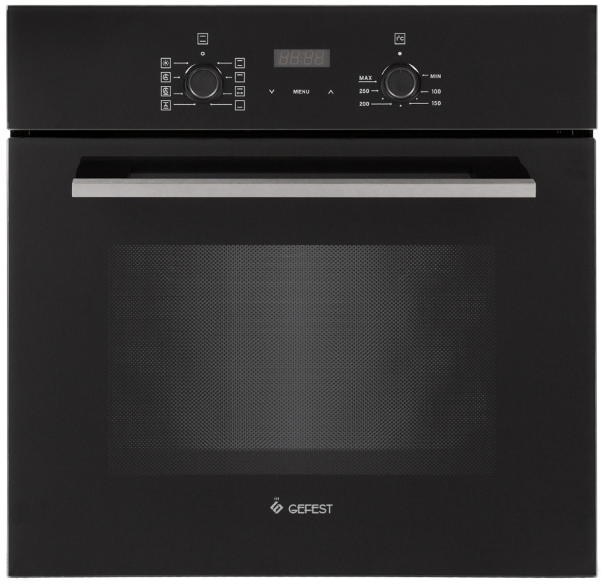Электрический духовой шкаф Gefest ЭДВ ДА 622-03 РA 59 см, 55 л, гриль и конвекция, черный фото 1