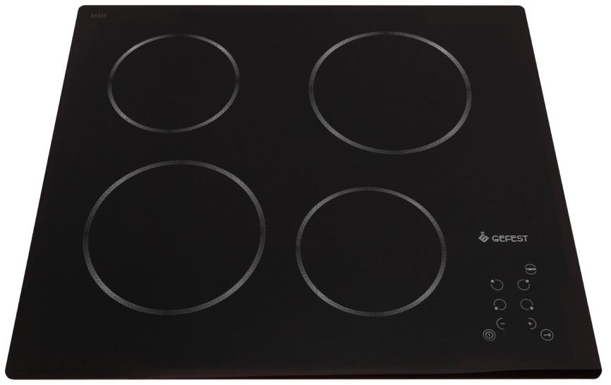 Электрическая варочная панель Gefest ЭС В СН 4231 К11 59 см, 4 конфорки стеклокерамика, черный фото 2