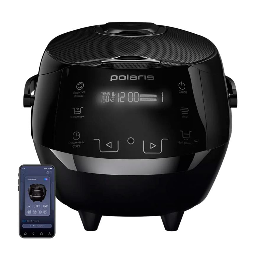 Мультиварка Polaris PMC 5060 Smart Motion, WIFI, IQ Home, черный фото 4