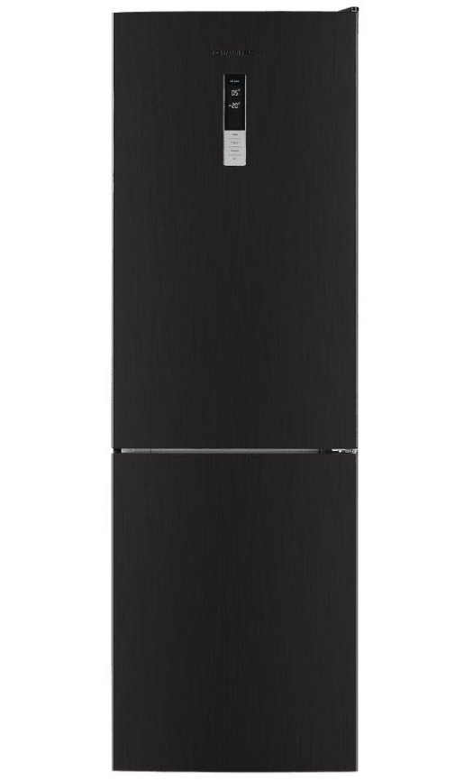 Двухкамерный холодильник Maunfeld MFF185NFSB10 Inverter No frost, черный фото 1