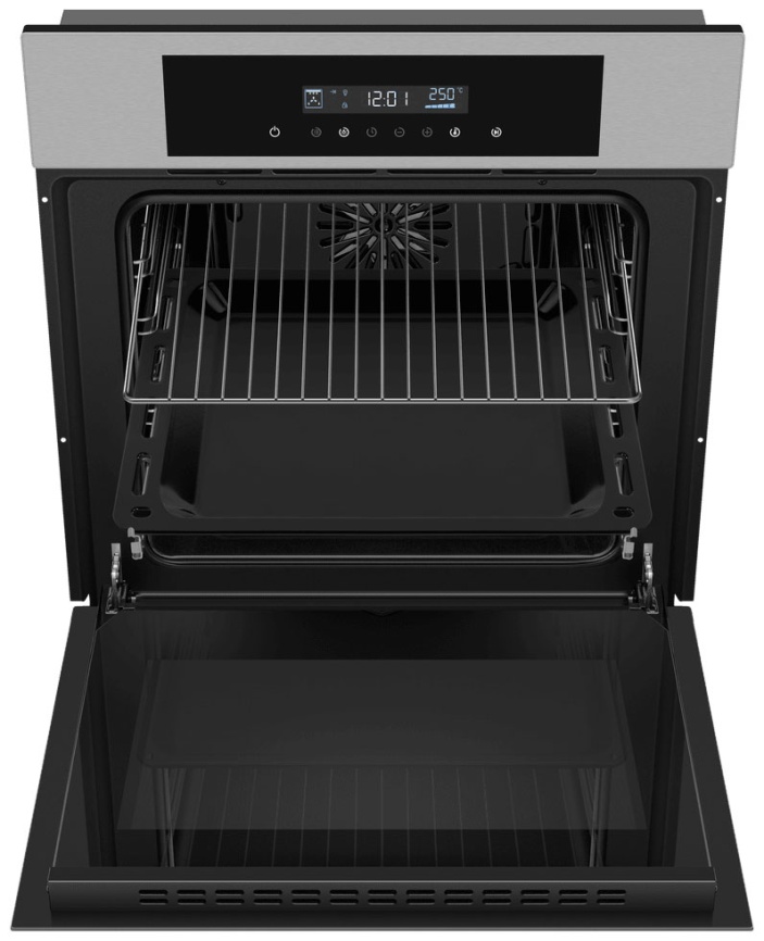 Электрический духовой шкаф Maunfeld AEOD6063S 59 см, 60 л гриль конвекция, серебристый фото 4