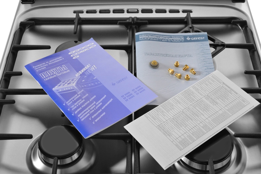 Газовая плита Gefest ПГ 5100-04 0004 50 см, 52 л, 4 конфорки, серебристый фото 19