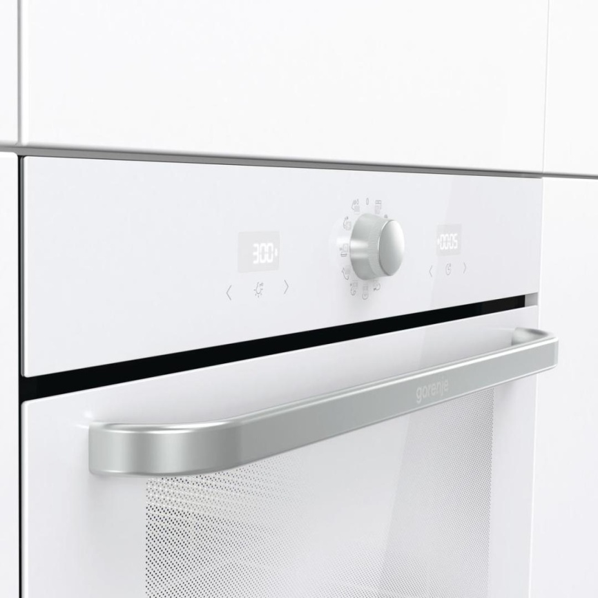 Электрический духовой шкаф Gorenje BOS6737SYW 59 см, 77 л конвекция, белый фото 5