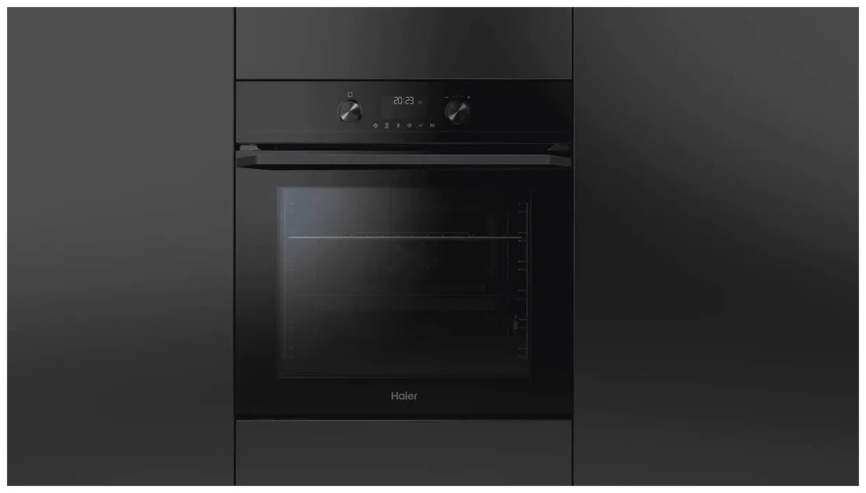 Электрический духовой шкаф Haier HOQ-K5AAN3GB 59 см, 72 л, гриль, черный фото 6