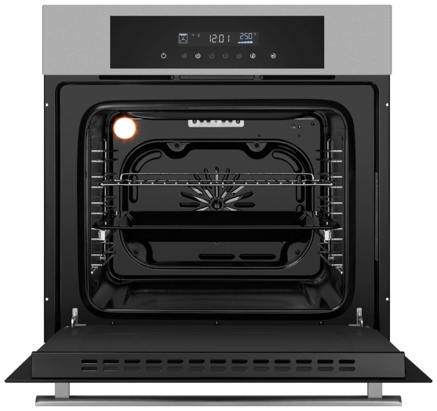 Электрический духовой шкаф Maunfeld AEOD6063S 59 см, 60 л гриль конвекция, серебристый фото 2